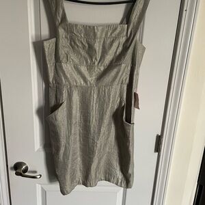 ASOS Shimmering Silver Mini Dress